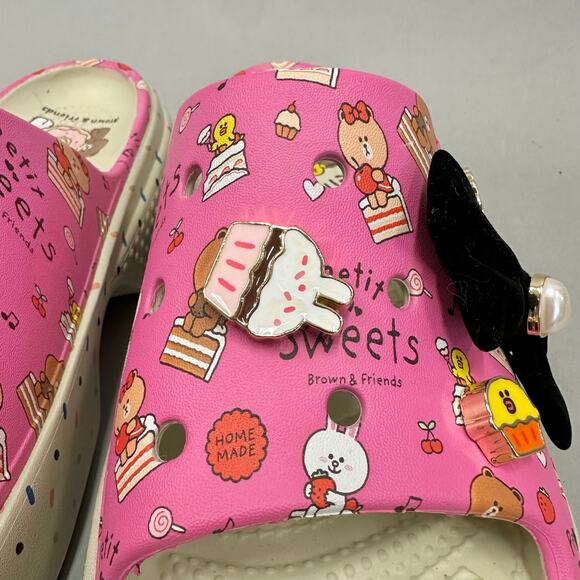 Crocs‎ Line Friends x Stomp Slide 'Petit Sweets' stomp slide sandals size 8 - Picture 10 of 16
